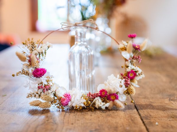 Réalisez votre couronne de fleurs séchées avec Stéphanie avec Stéphanie à Verlinghem