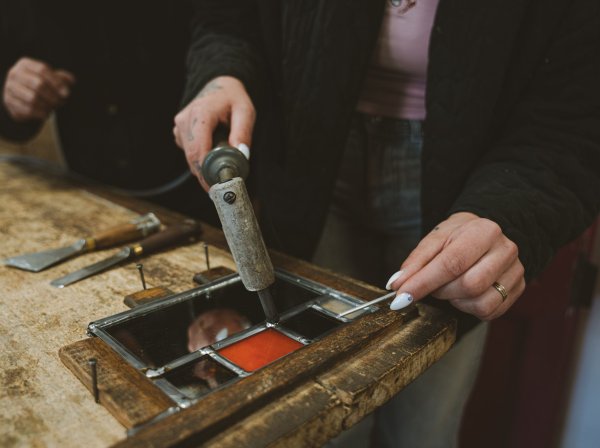 Atelier de vitrail dans l'Indre-et-Loire