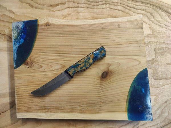 Fabriquez un manche de couteau et son billot assorti avec Philippe avec Philippe à Paris